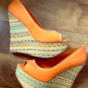 Summer Wedges Sz 9 New